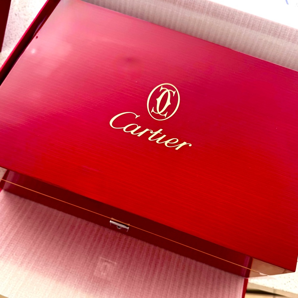 Cartier Ten Slot Watch Storage Display Box Removable Tray